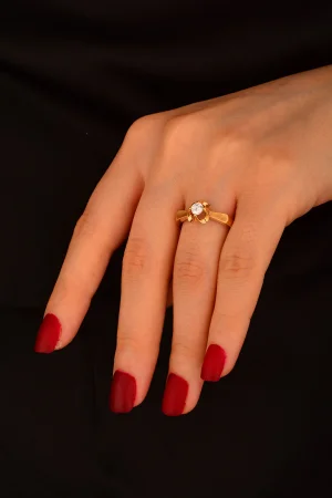 Tek Taş Altın Yüzük