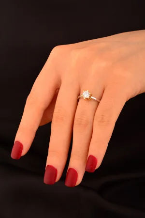 Tek Taş Altın Yüzük