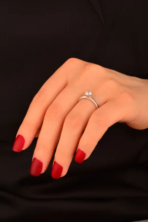 Tek Taş Altın Yüzük