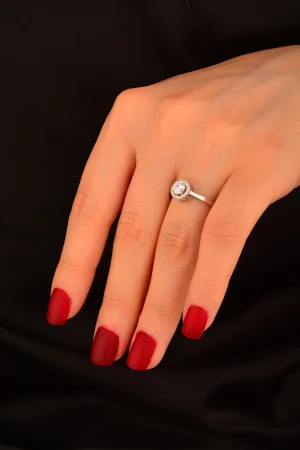 Yuvarlak Ek Taş Yüzük