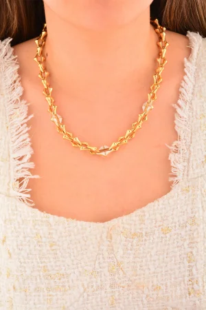 Cebeci 14 Ayar Sedef Modelli Altın Kolye