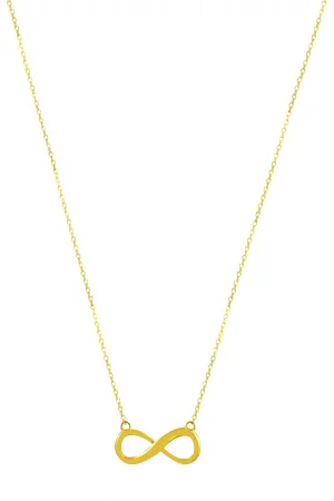 Cebeci 14 Ayar Sonsuzluk Altın Kolye