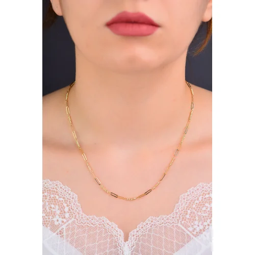 14 Ayar Ataç Set Altın Kolye