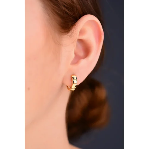 Cebeci 14 Ayar Halka Altın Küpe