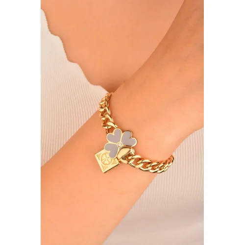 Cebeci 14 Ayar Yoncalı Altın Bileklik