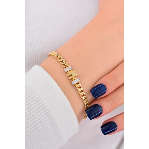 Cebeci 14 Ayar Hafli Zincir Altın Bileklik