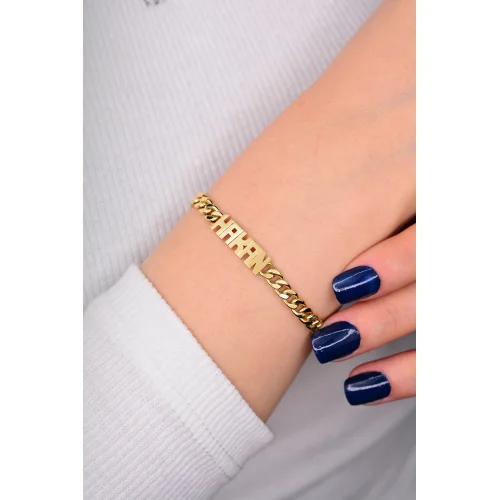 Cebeci 14 Ayar İsimli Altın Bileklik