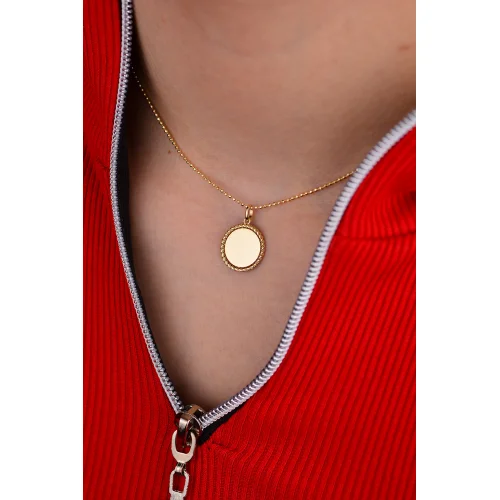 Altın Plaka Kolye Ucu