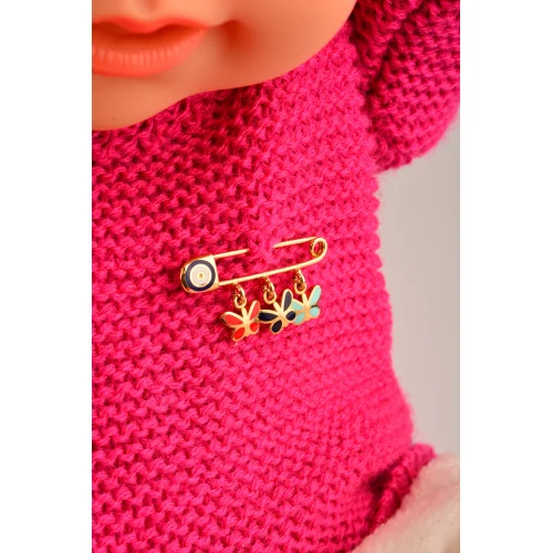 Cebeci 14 Ayar Bebek Kelebekli Altın İğne