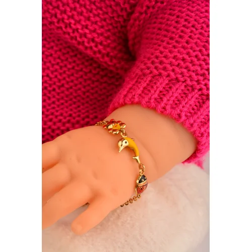 Cebeci 14 Ayar Çocuk Hayvan Figürlü Altın Bileklik