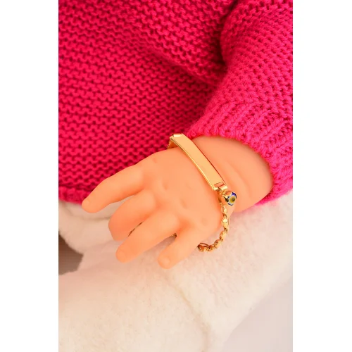 Cebeci 14 Ayar Çocuk Nazarlı Altın Künye