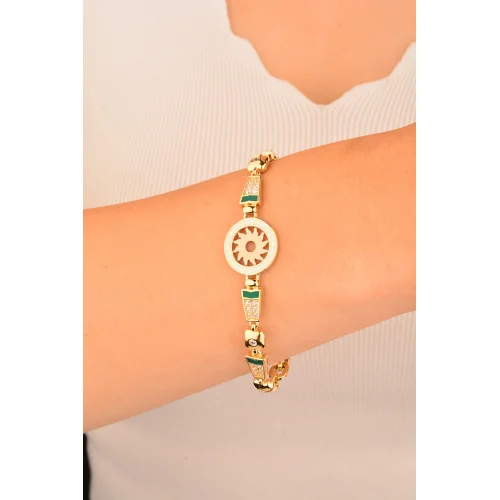 Cebeci 14 Ayar Güneş Altın Bileklik