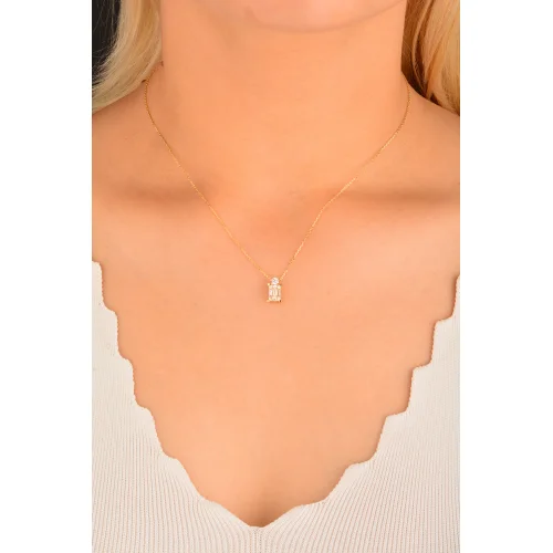 Cebeci 14 Ayar Baget Altın Kolye