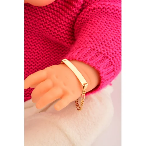 Cebeci 14 Ayar Çocuk Zincir Altın Künye