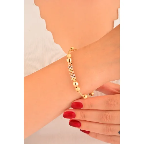 Cebeci 14 Ayar Dorika Altın Bileklik