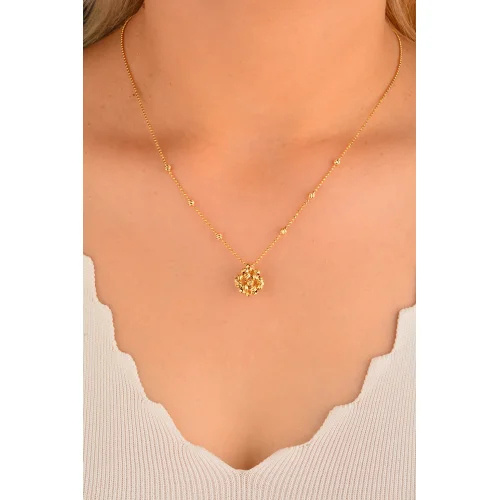 Cebeci 14 Ayar Dorikalı Altın Kolye