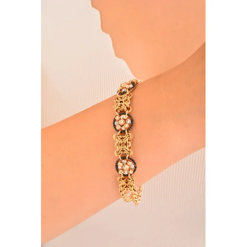 Cebeci 14 Ayar Dorika Zincir Altın Bileklik