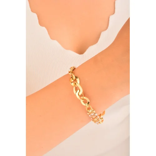 Cebeci 14 Ayar Dorikalı Altın Bileklik