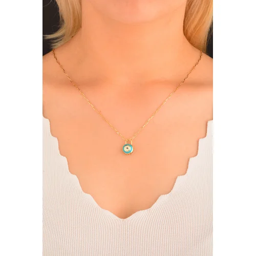 Cebeci 14 Ayar Göz Altın Kolye