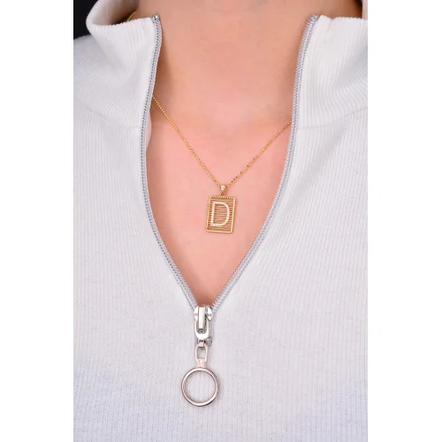 Cebeci 14 Ayar Harf Altın Kolye Ucu