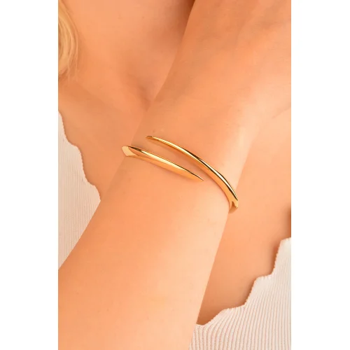 Cebeci 14 Ayar Kelepçe Altın Bileklik