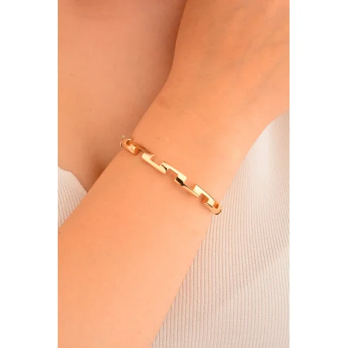 Cebeci 14 Ayar Kelepçe Altın Bilezik