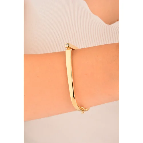 Cebeci 14 Ayar Kelepçe Altın Bilezik