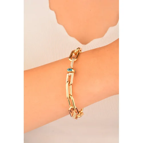 Cebeci 14 Ayar Halkalı Altın Bileklik