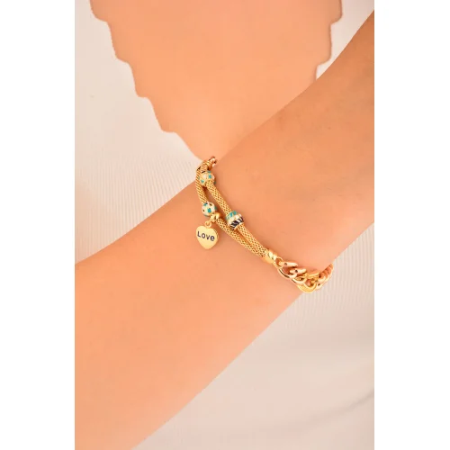 Cebeci 14 Ayar Kalpli Altın Bileklik