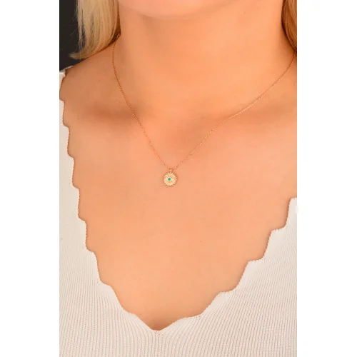 Cebeci 14 Ayar Rose Altın Kolye