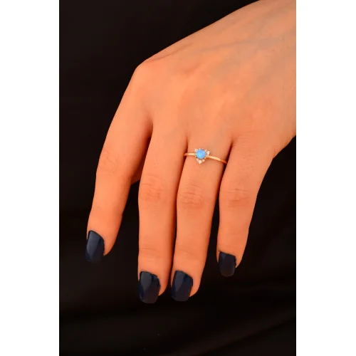 Cebeci 14 Ayar Rose Altın Yüzük