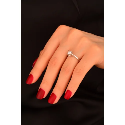 Cebeci 14 Ayar Tek Taş Altın Yüzük