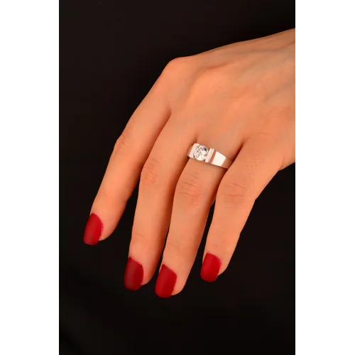 Cebeci 14 Ayar Tektaş Altın Yüzük