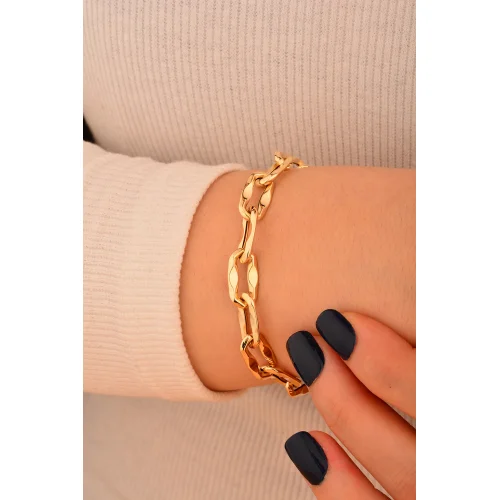 Cebeci 14 Ayar Zincir Altın Bileklik