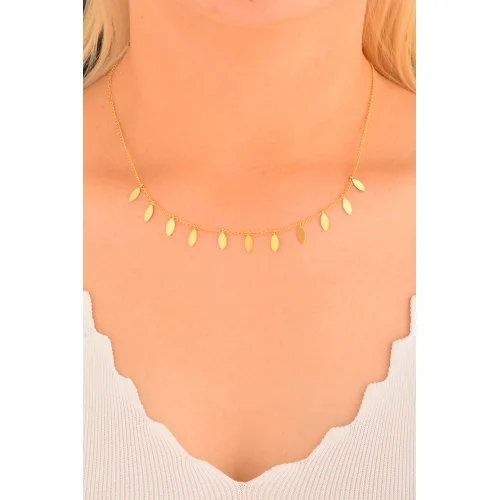 Cebeci 22 Ayar Pullu Altın Kolye