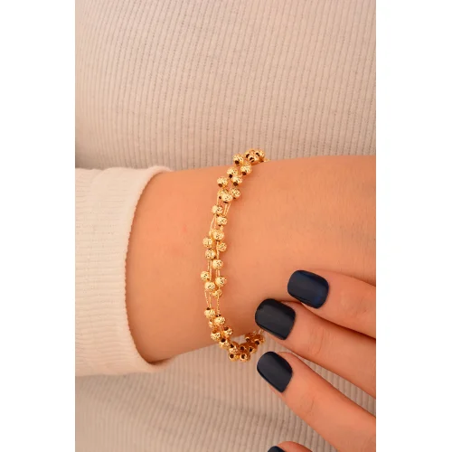 Cebeci 14 Ayar Dorikalı Altın Bileklik