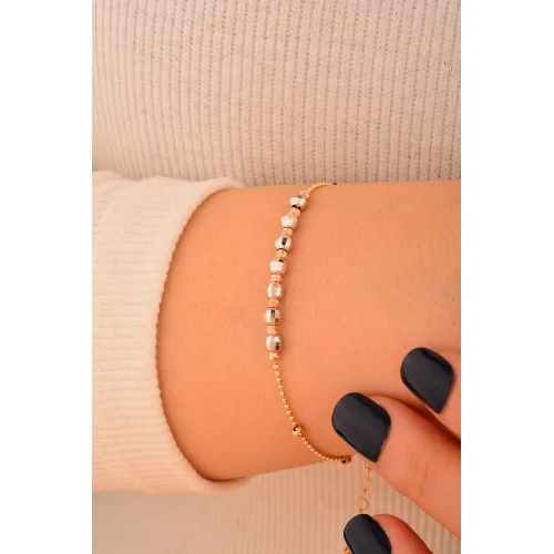 Cebeci 14 Ayar Dorikalı Altın Bileklik