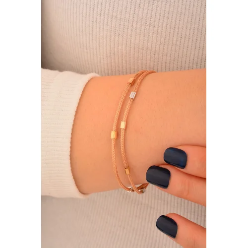 Cebeci 14 Ayar Rose Altın Bileklik