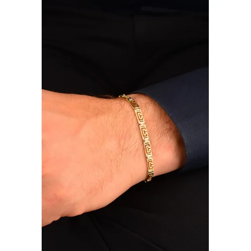 Cebeci 14 Ayar Erkek Altın Bileklik