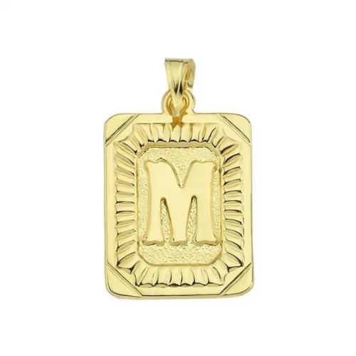 Harf Altın Kolye Ucu