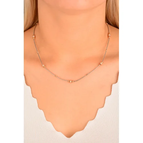 Cebeci 14 Ayar Renkli Altın Kolye