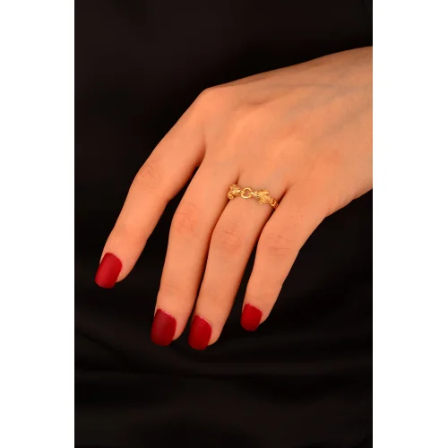 Cebeci 14 Ayar Koç Başı Altın Yüzük