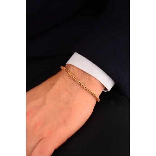 Rose Altın Erkek Bileklik