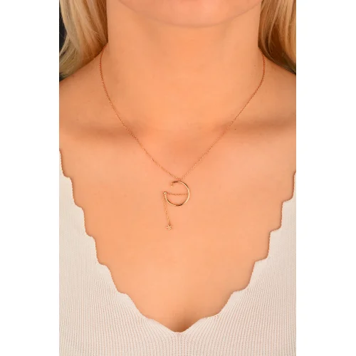 Cebeci 14 Ayar Ay Yıldız Altın Kolye