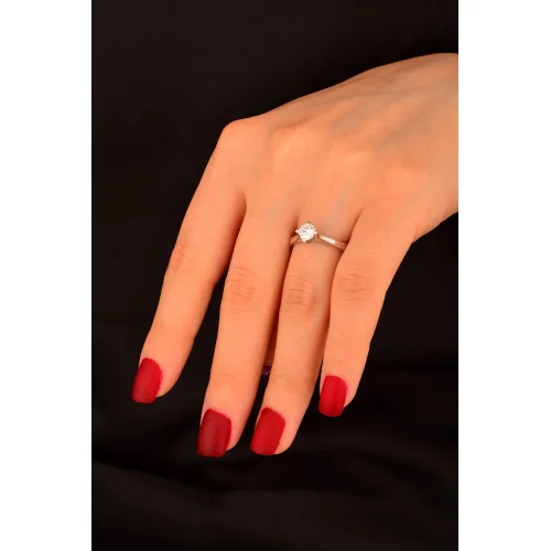 Tek Taş Altın Yüzük