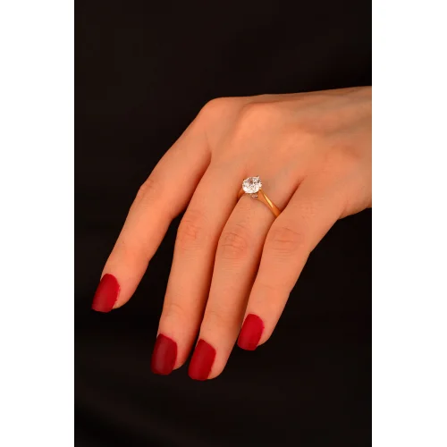 Tek Taş Altın Yüzük