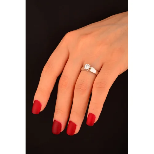 Tek Taş Altın Yüzük