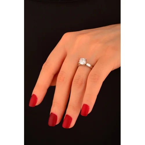 Tek Taş Altın Yüzük