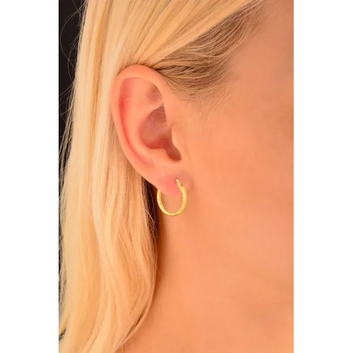 Cebeci 22 Ayar Altın Halka Model Küpe