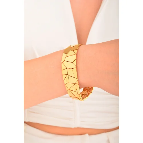 Cebeci 22 Ayar Çatlak Altın Bileklik